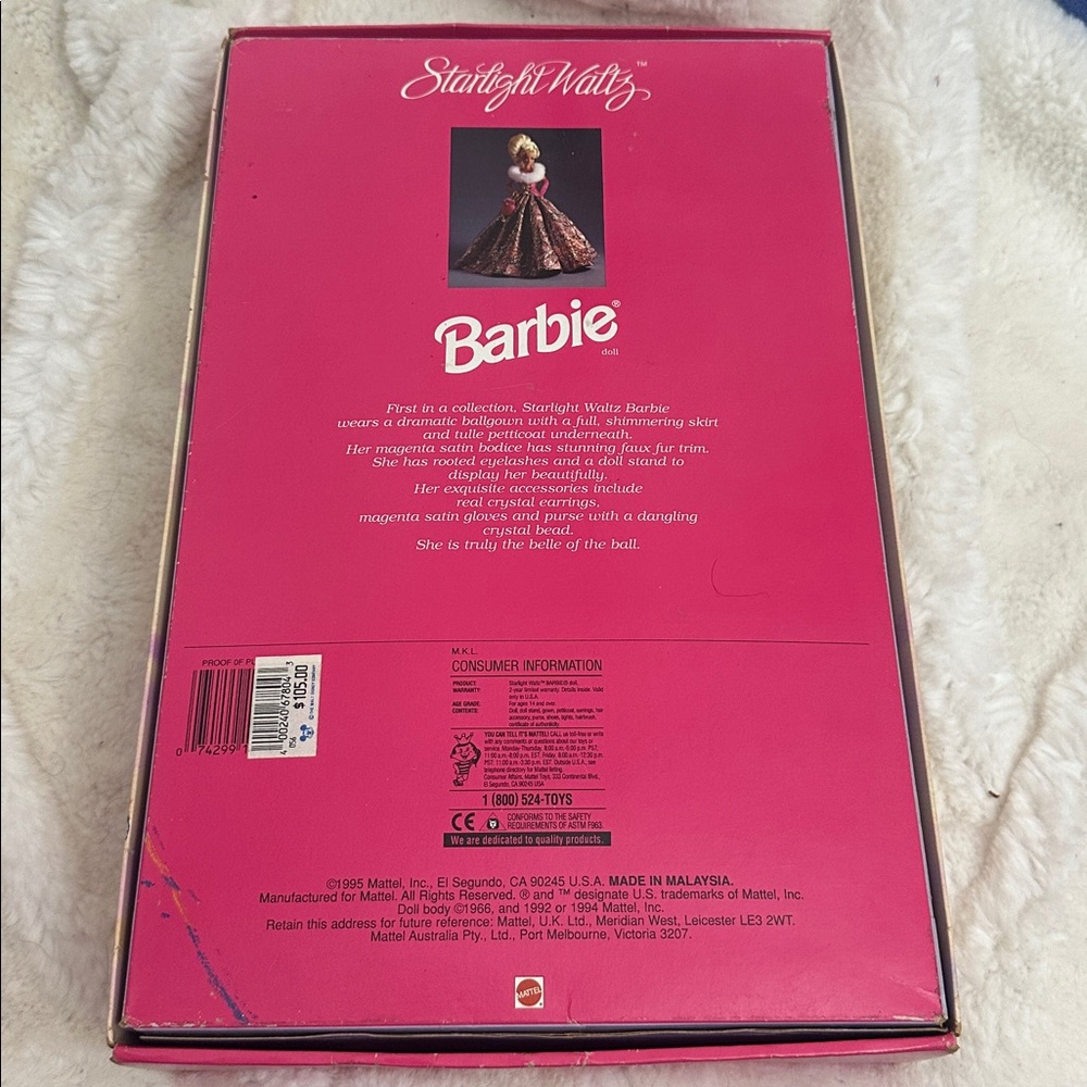 1995 Starlight Waltz Barbie — image 5 of 5